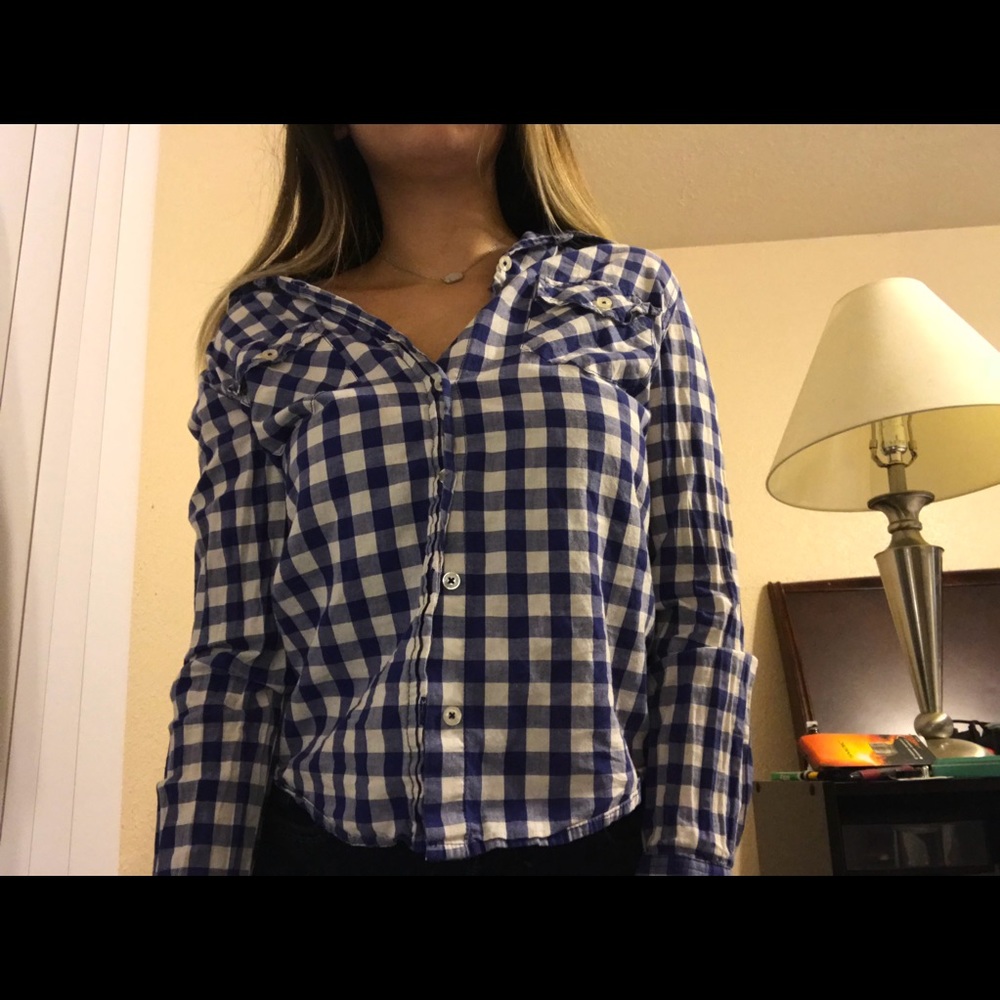 Plaid button down